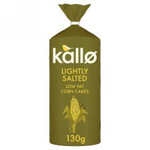 Kallo Lightly Salted Wholegrain Low Fat Corn Cake 
