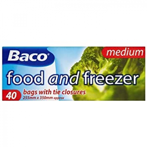 Bdcofoil Resealable Food Freezer 40 Medium Bags 