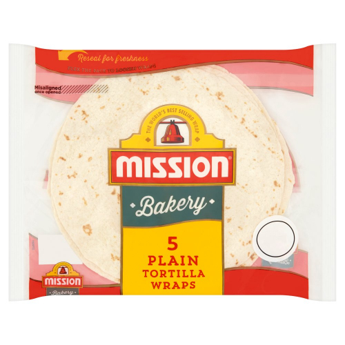 Mission 5 Plain Tortilla Wraps